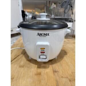 White Rice Cooker/ Non Stick One /Keep Warm /removable Pot /6 Cup/spoon & Cup *